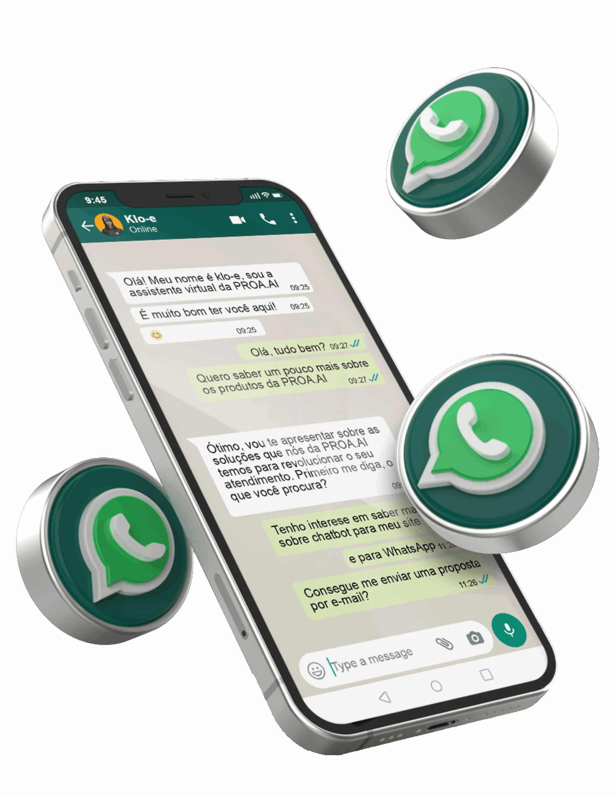 Chatbot da Rogue integrado ao WhatsApp